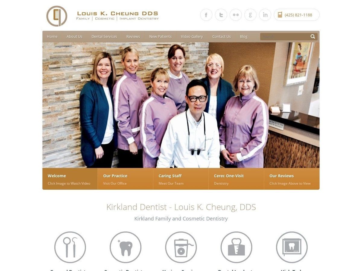 Louis K. Cheung DDS Website Screenshot from cheungdds.com