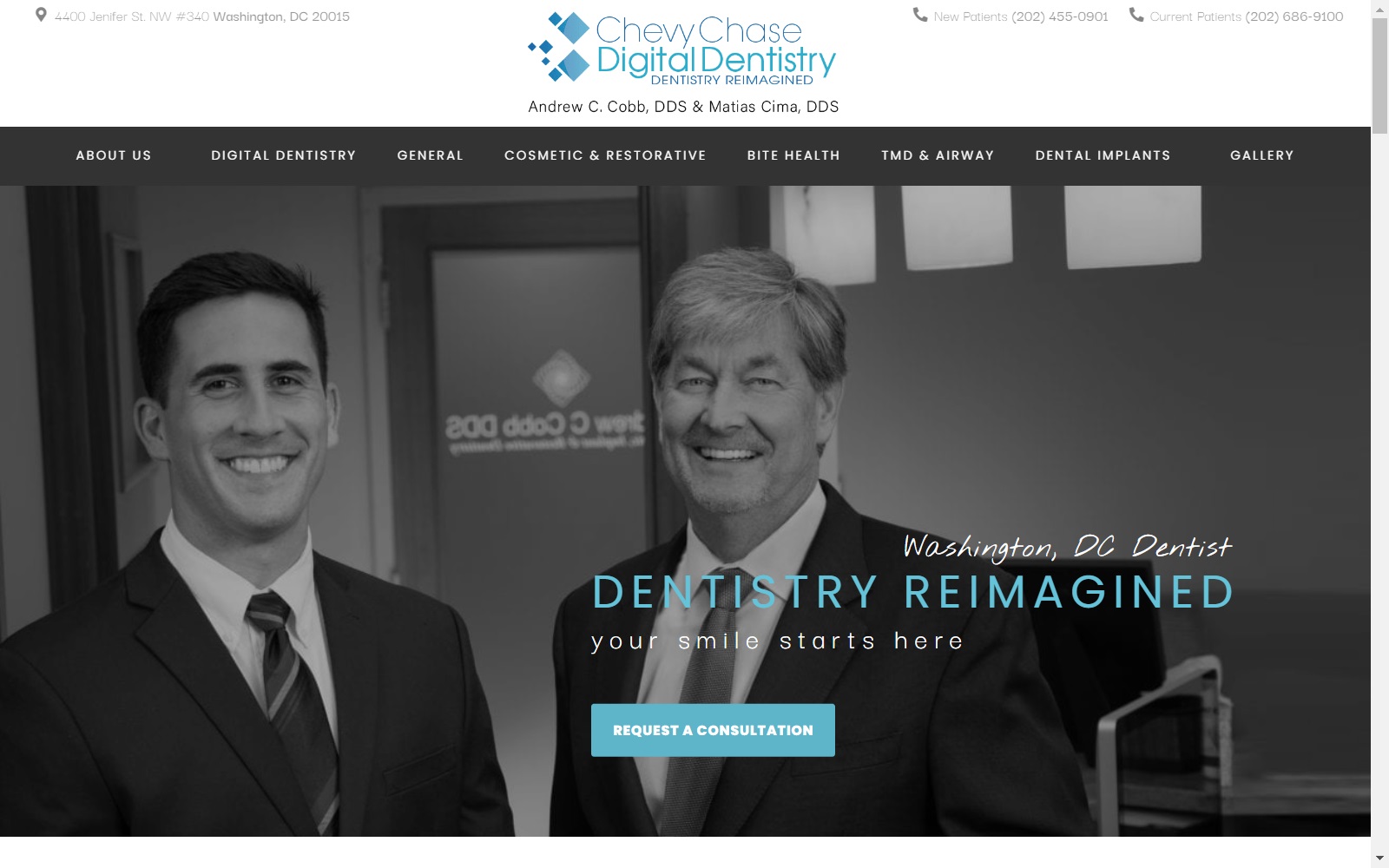 chevychasedigitaldentistry.com screenshot