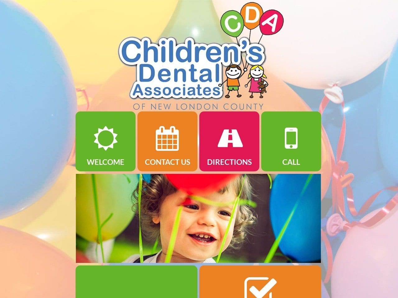 Childrens Dental Associates of NLC PC Website Screenshot from childrensdentalnlc.com