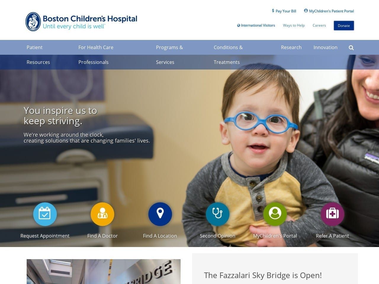 Childrens Hospital Boston Chase Isabelle I DDS Website Screenshot from childrenshospital.org