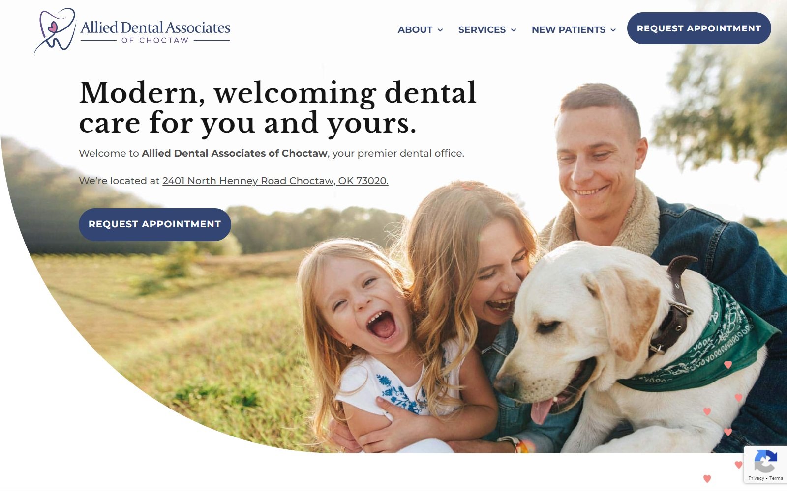 choctawdentist.com screenshot