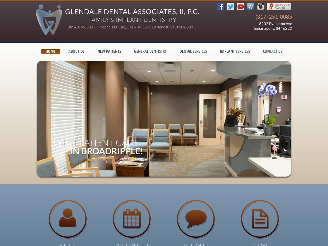 Glendale Dental Assoc II PC Cho Jin a DDS Website Screenshot from chofamilydentalcare.com