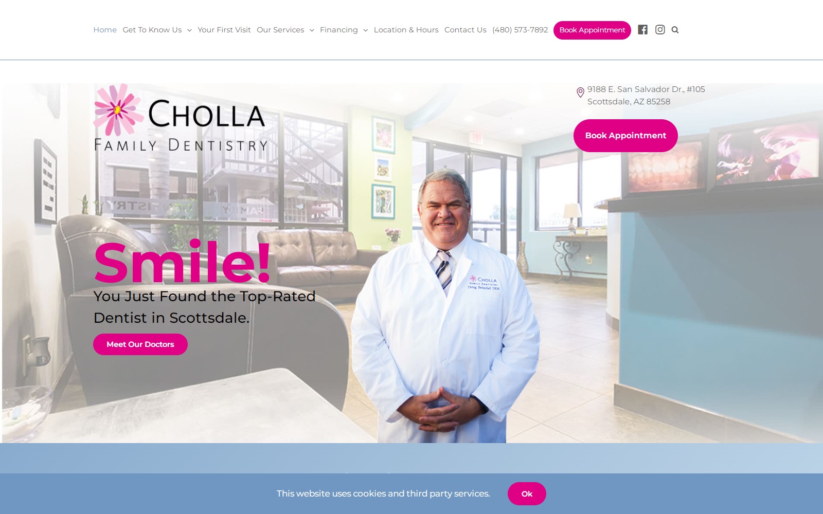 chollafamilydentistry.com screenshot