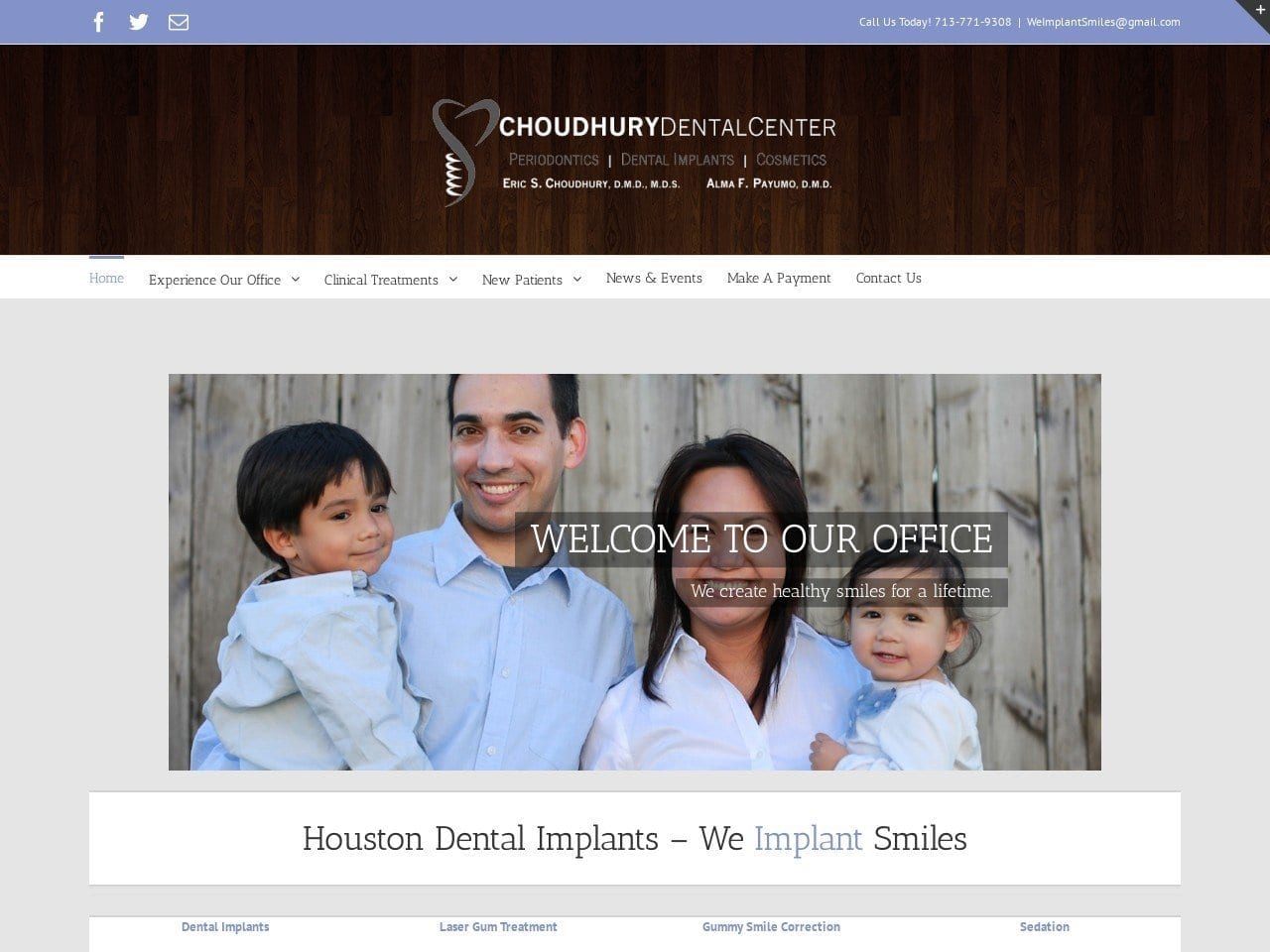 Dr. Elizabeth K. Berzin DDS Website Screenshot from choudhurydental.com