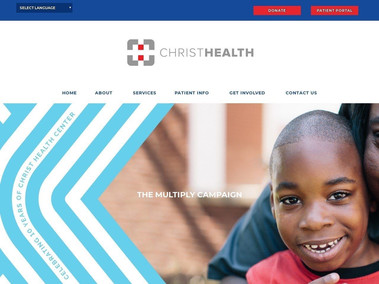 Christ Health Center Website Screenshot from christhealthcenter.org