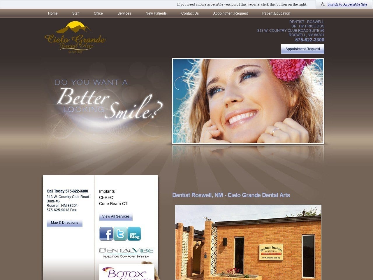 Cielo Grande Dental Arts Website Screenshot from cielograndedental.com