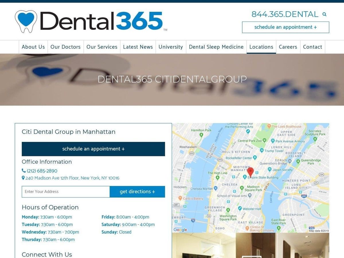 Citi Dental  Group Website Screenshot from citidentalgroup.com