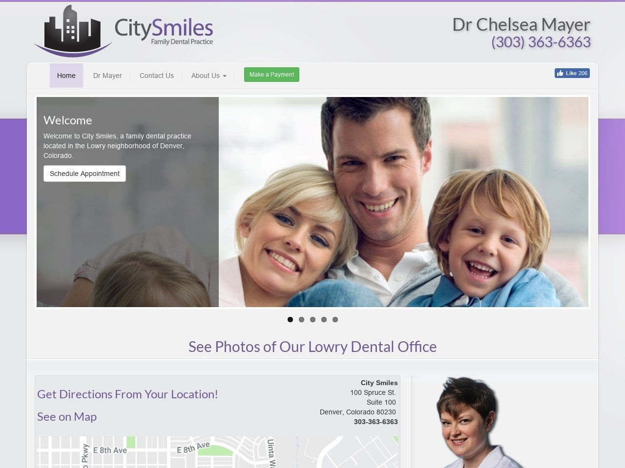 City Smiles Website Screenshot from city-smiles.com