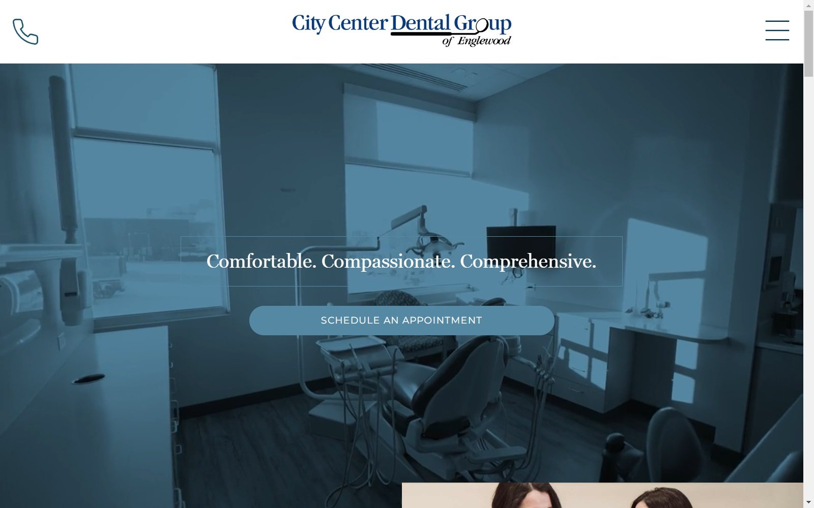 citycenterdentalgroup.com screenshot