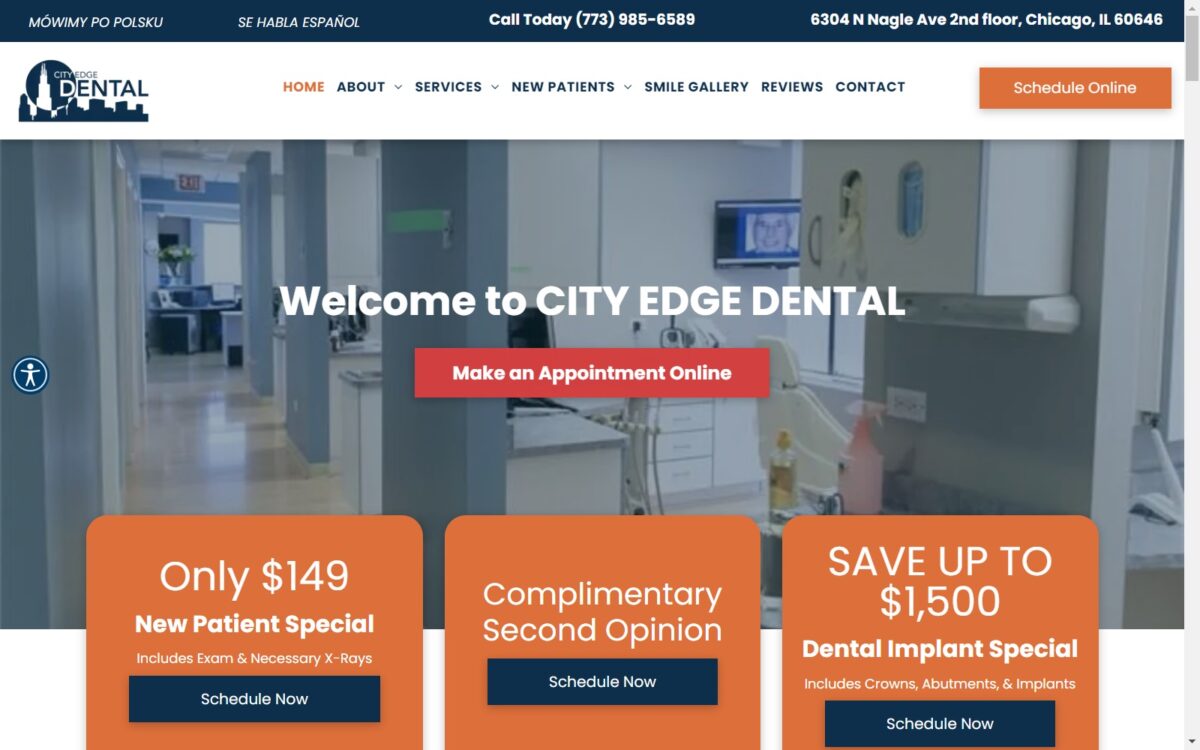 cityedgedental.com screenshot