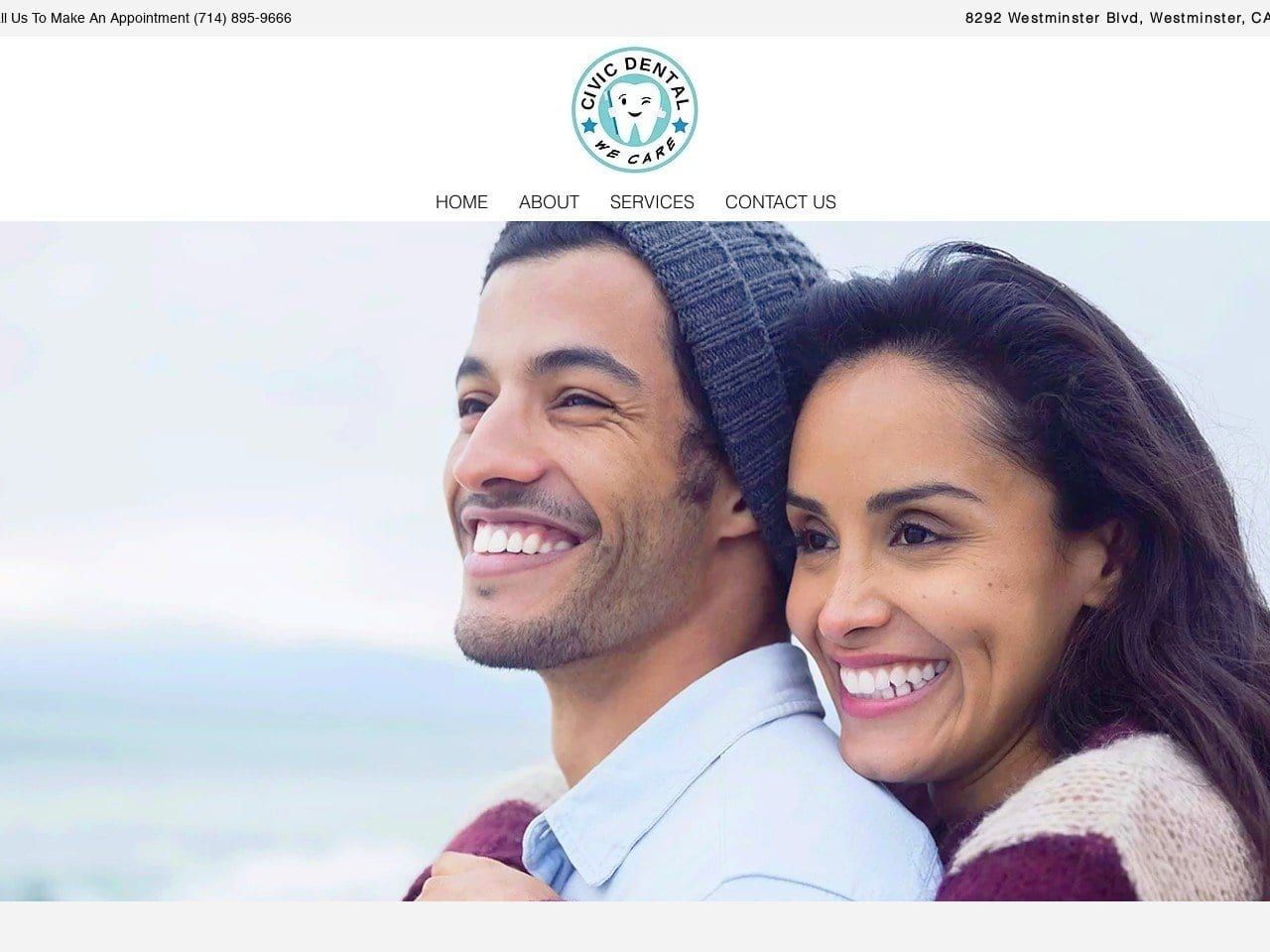 Civic Dental Website Screenshot from civicdental.com