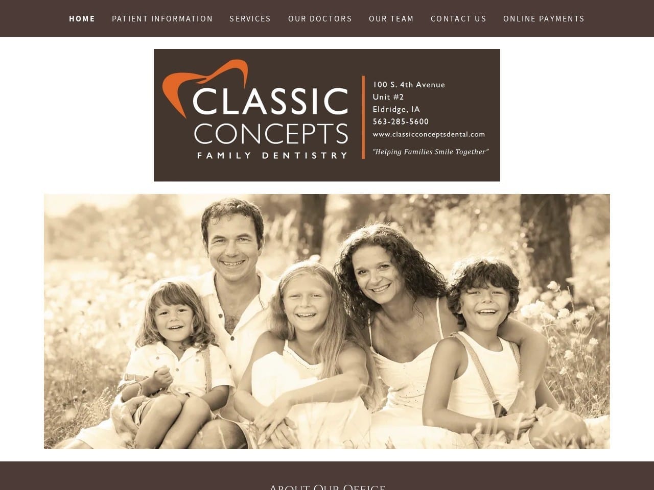 Classic Concepts Family Dentistry Pc Website Screenshot from classicconceptsdental.com