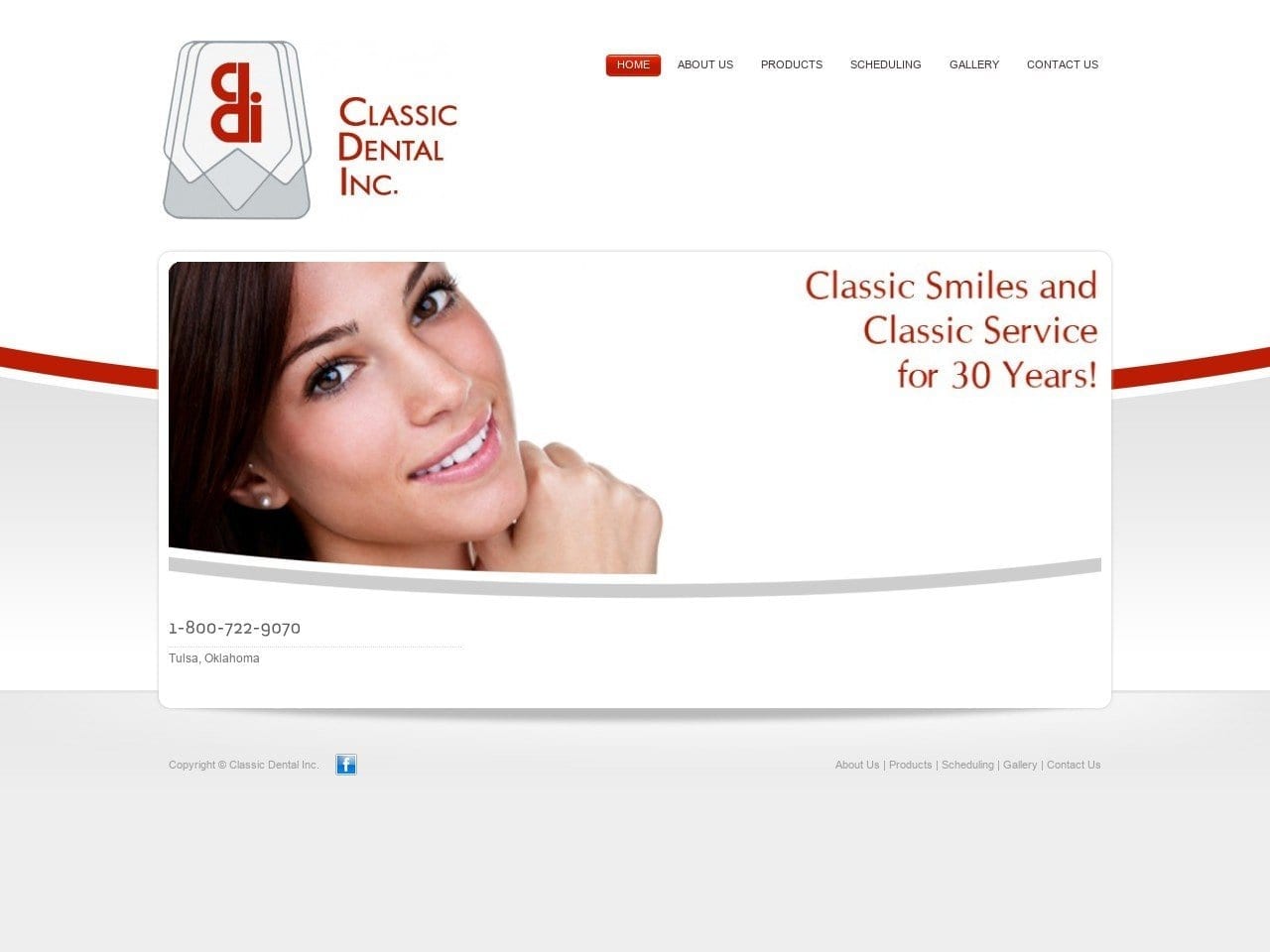 Classic Dental Inc Website Screenshot from classicdentalinc.com