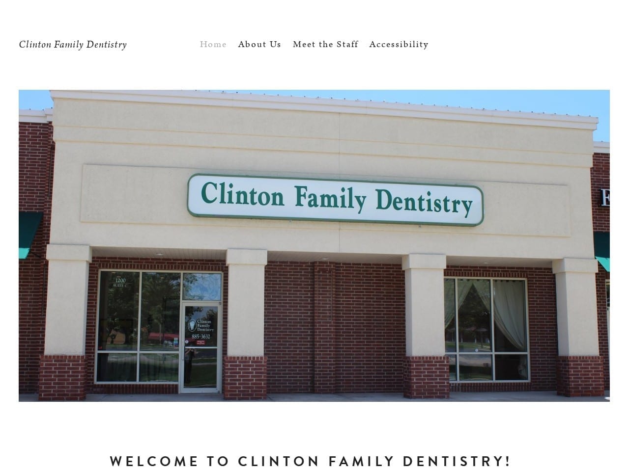 Clinton Family Dentist Website Screenshot from clinton-family-dentistry.com