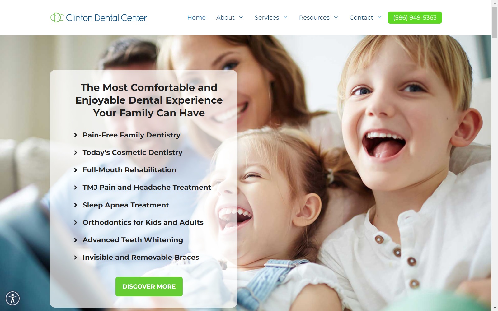 clintondentalcenter.com screenshot