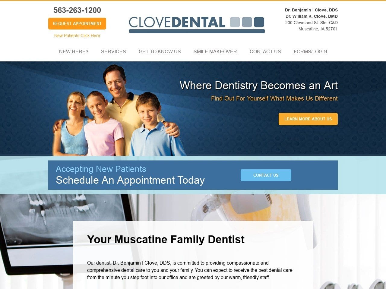 Benjamin I Clove DDS PC Website Screenshot from clovedental.com