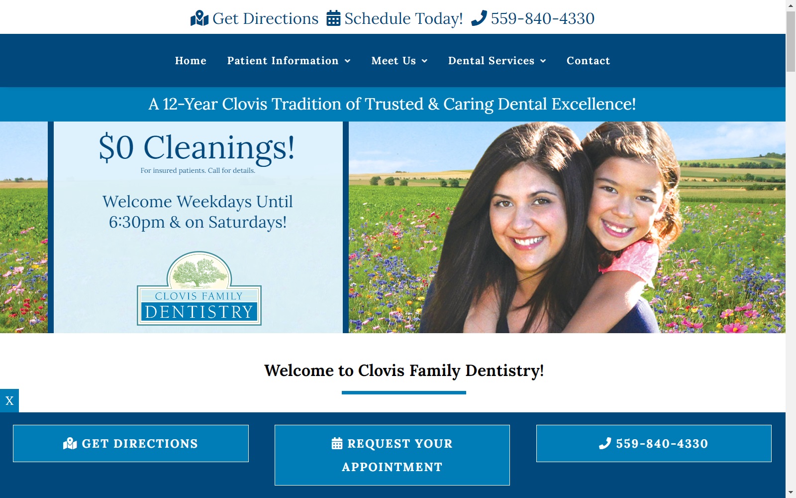 clovisfamilydentistry.com screenshot