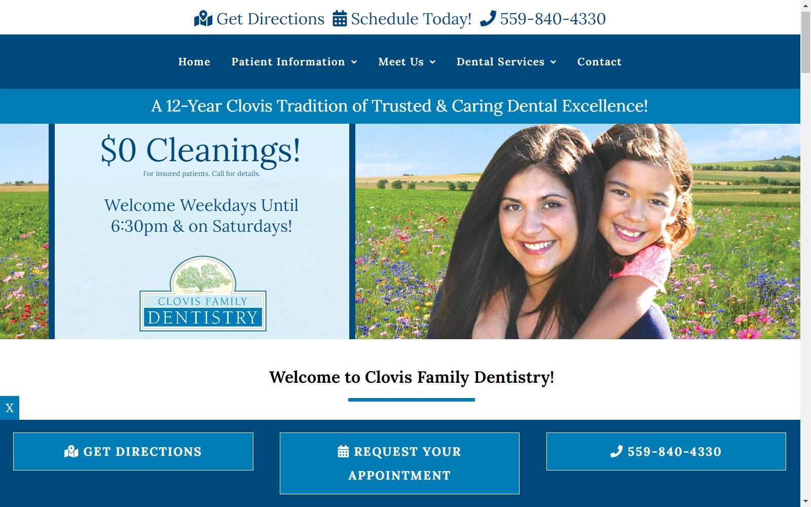 clovisfamilydentistry.com screenshot