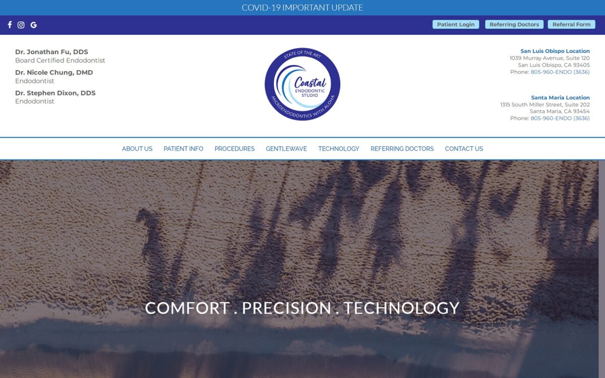 coastalendostudio.com screenshot