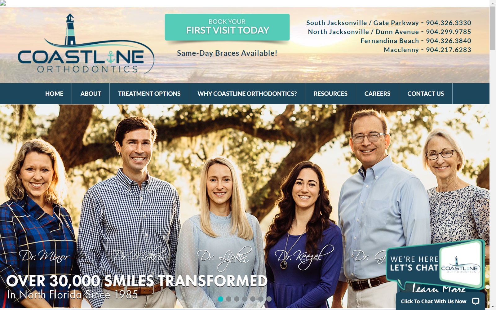 coastlineorthodontics.com screenshot