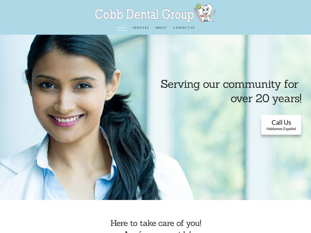 Cobb Dental Group Website Screenshot from cobbdentalgroup.com