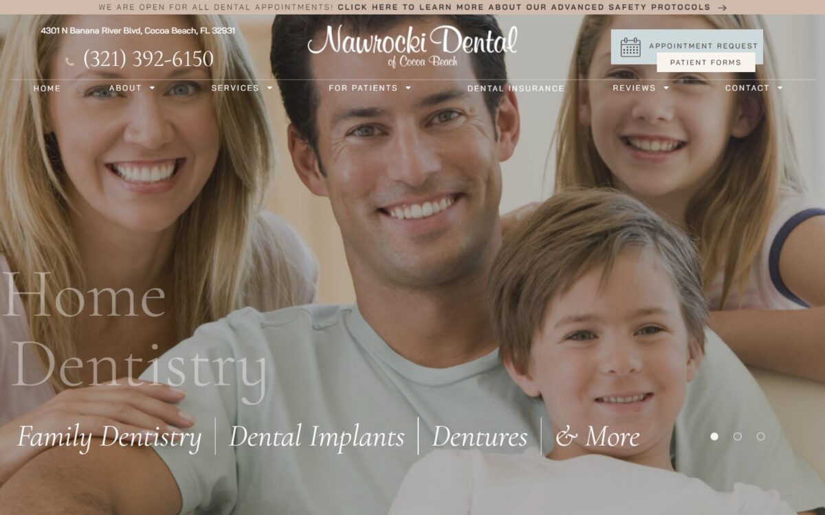 cocoabeachdentist.com screenshot