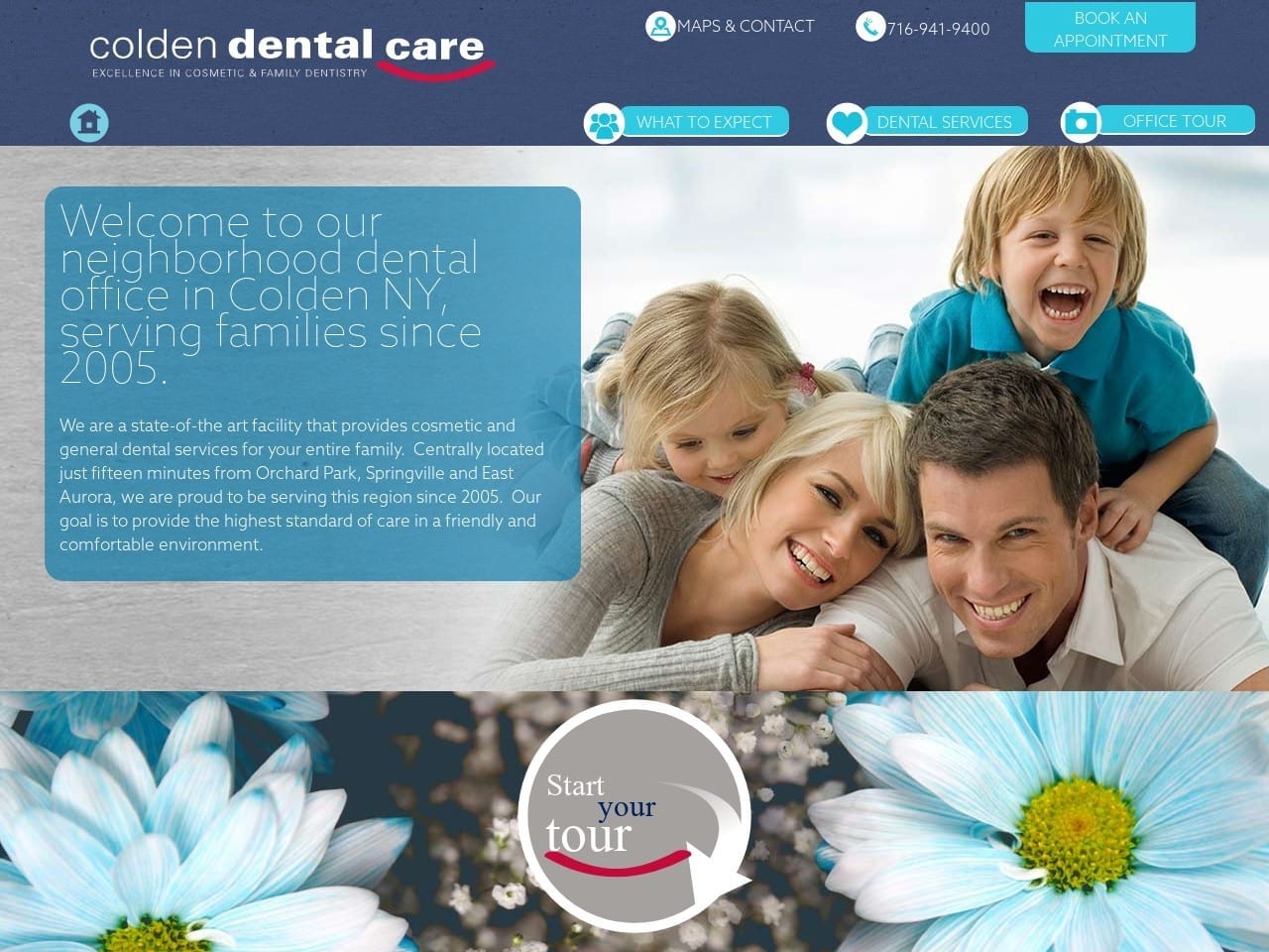 Colden Dental Care Website Screenshot from coldendentalcare.com