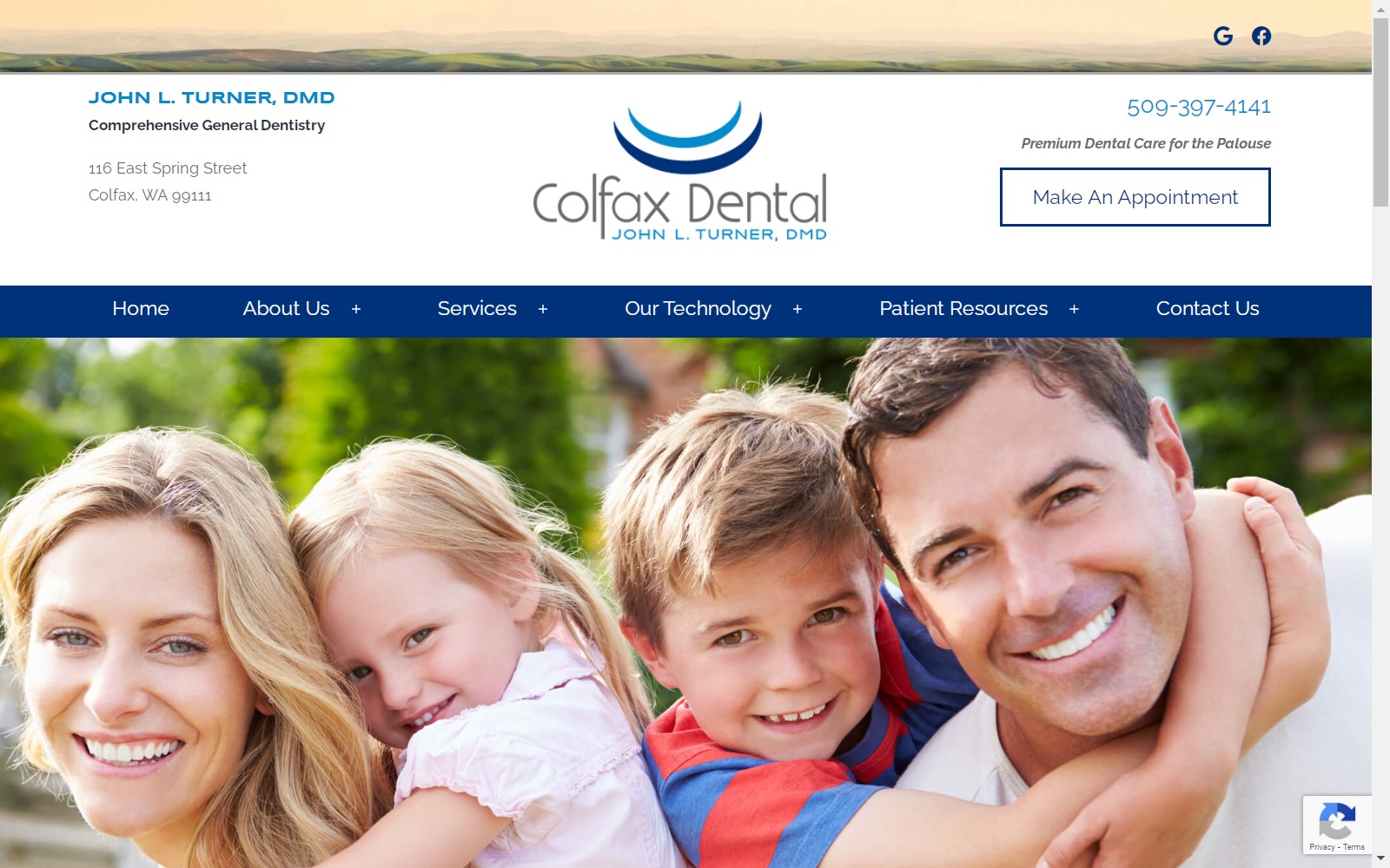 colfaxdental.com screenshot