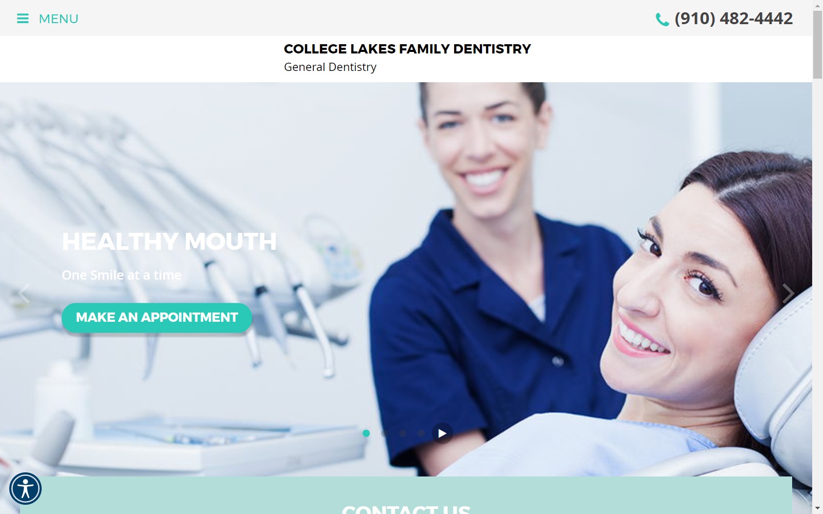 collegelakesdentistry.org screenshot