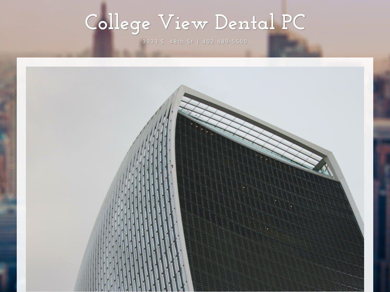 College View Dental Website Screenshot from collegeviewdental.com