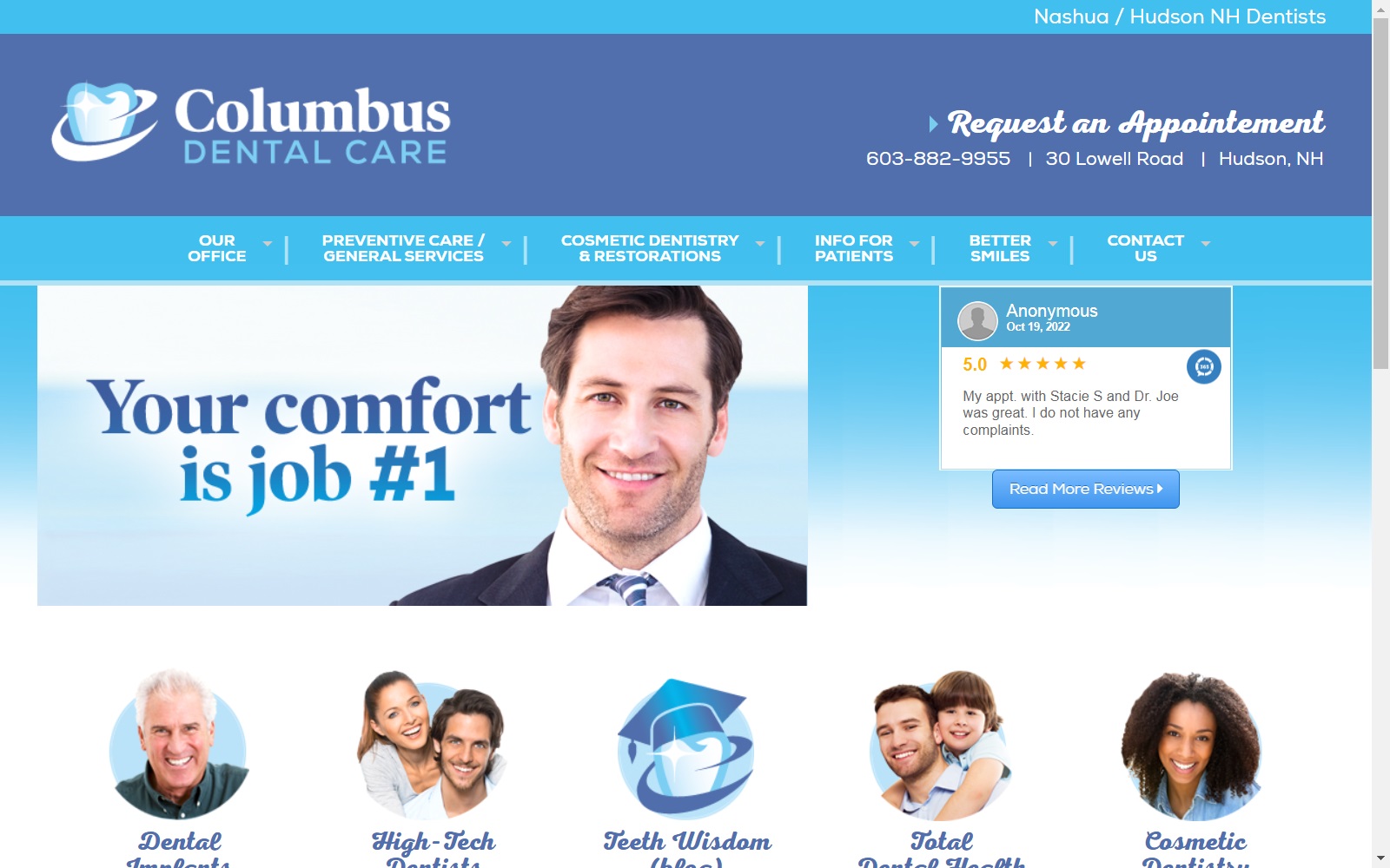 columbus-dental.com screenshot