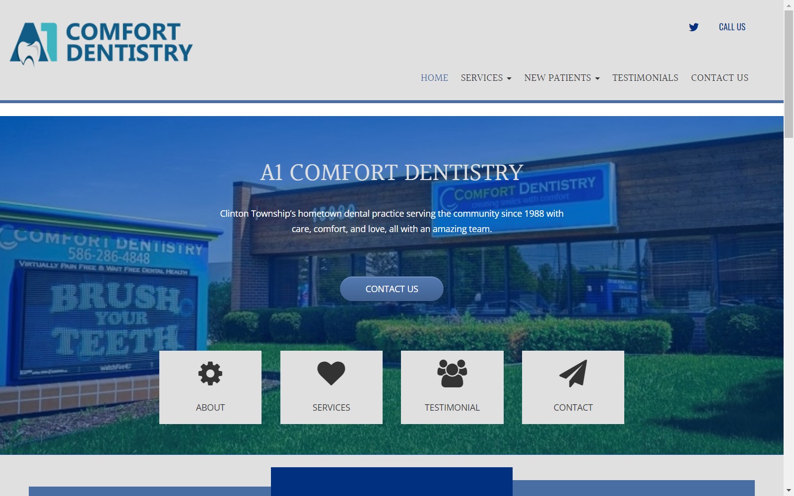 comfortdentistry.com screenshot