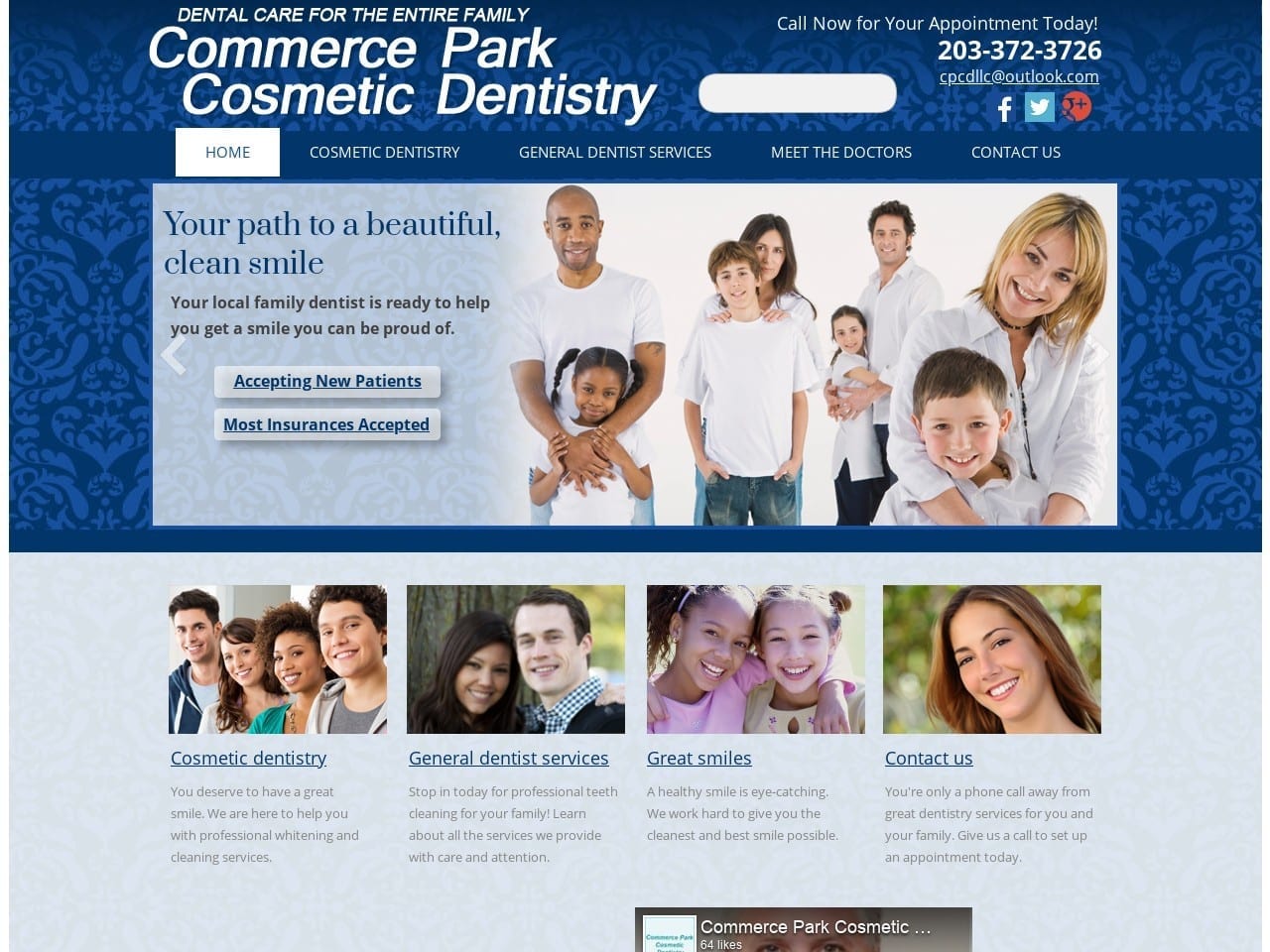 Commerceparkcosmetic Dds Website Screenshot from commerceparkcosmeticdds.com