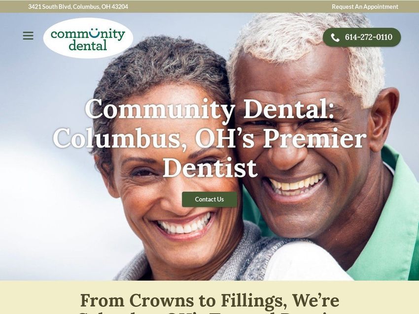 Dr. Deborah S. York DDS Website Screenshot from communitydentalsmiles.com