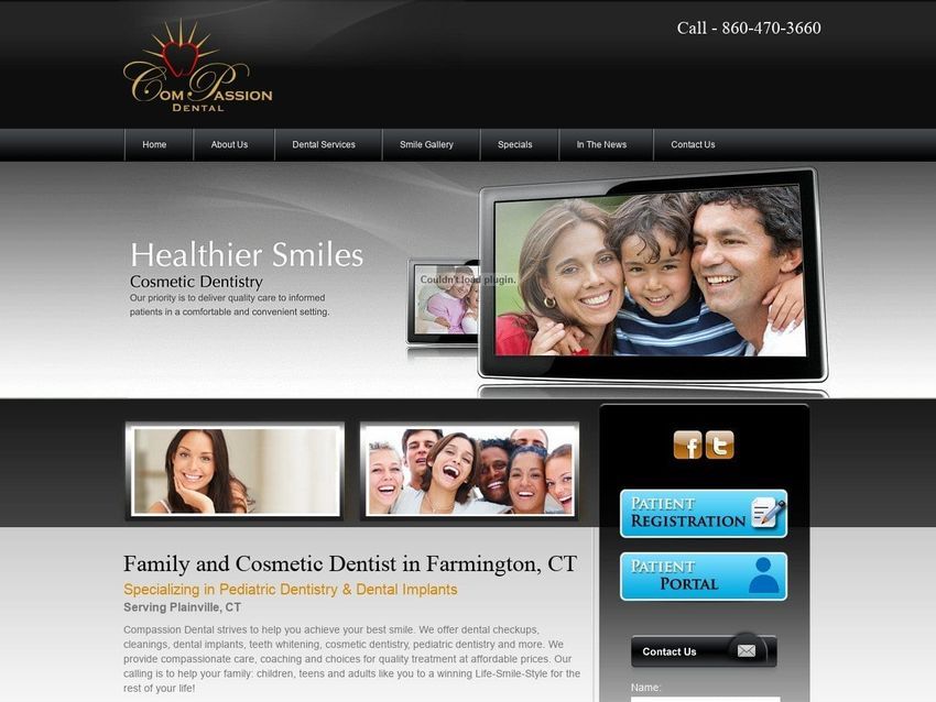 ComPassion Dental Website Screenshot from compassion-dental.com