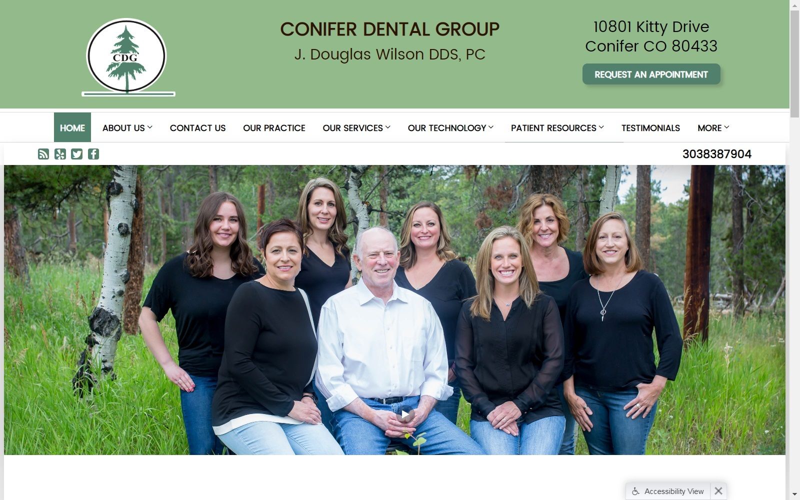 coniferdentalgroup.com screenshot