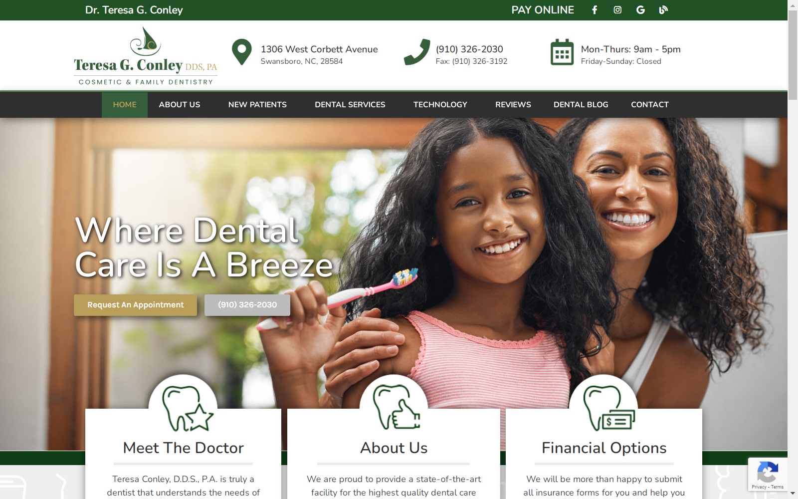 conleydentistry.com screenshot