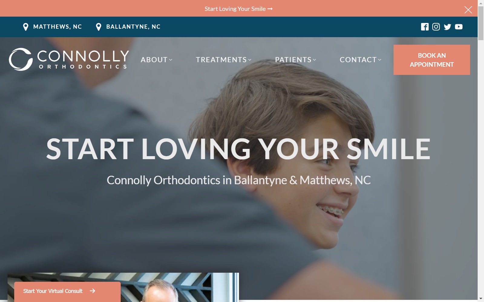 connollyorthodontics.com screenshot