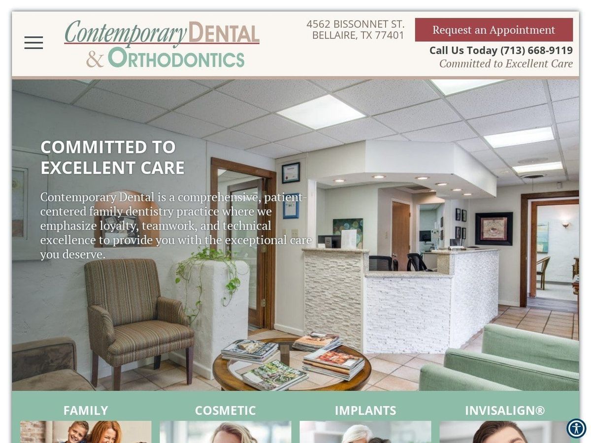 Contemporary Dental Website Screenshot from contemporary-dental.com