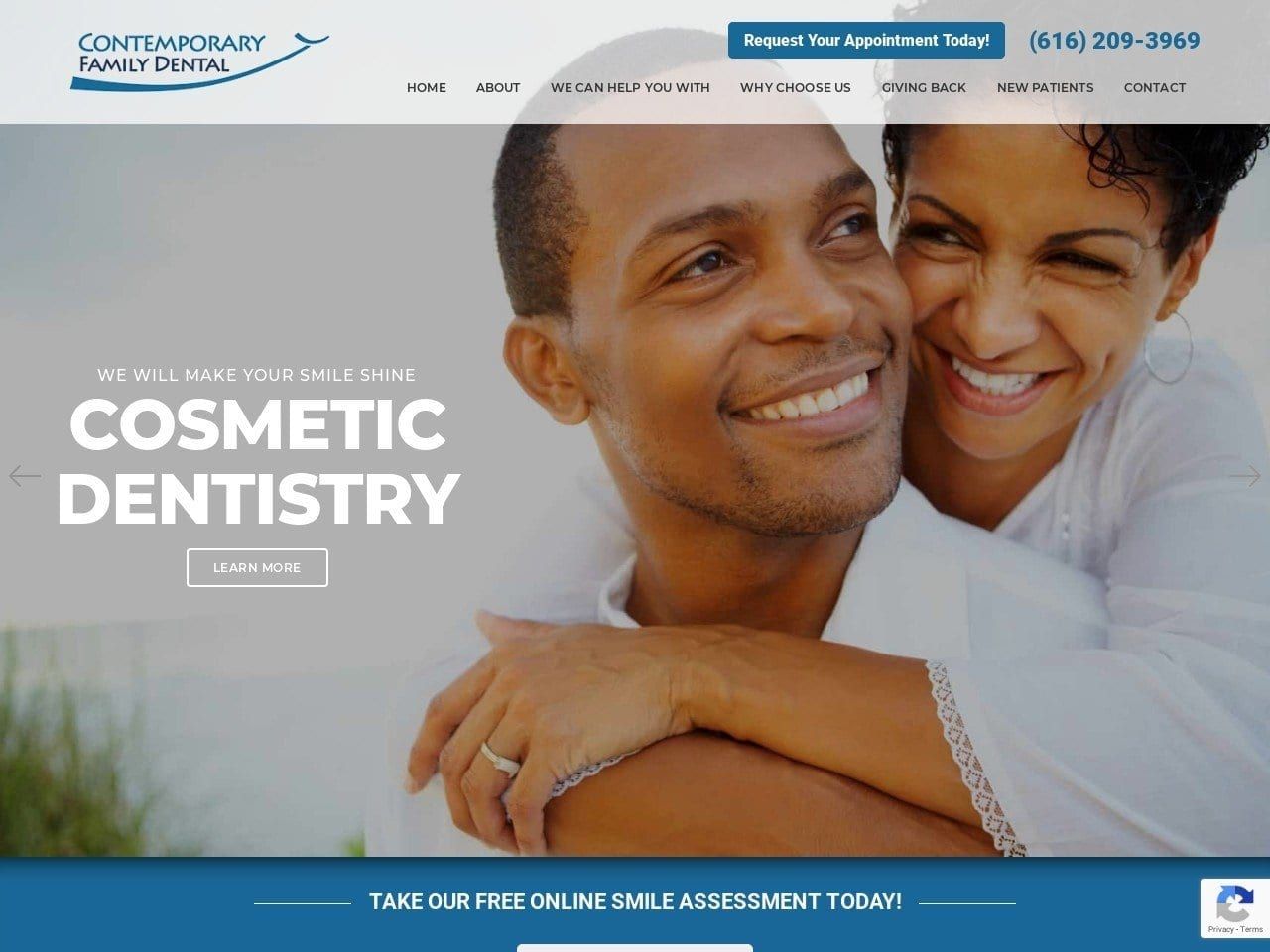 Contemporary Family Dental Website Screenshot from contemporaryfamilydental.com
