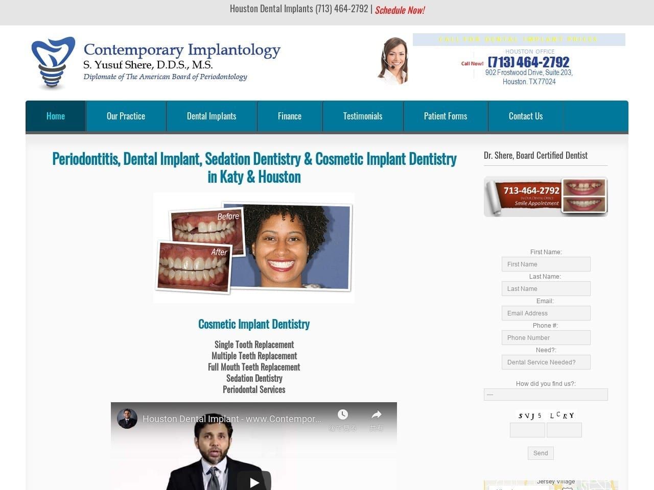 Contemporary Implantology Inc Website Screenshot from contemporaryimplant.com