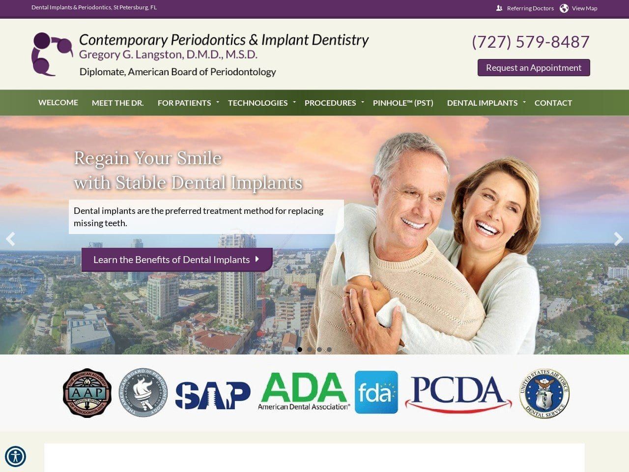 Contemporary Periodontics & Implant Dentistry Website Screenshot from contemporaryperio.com
