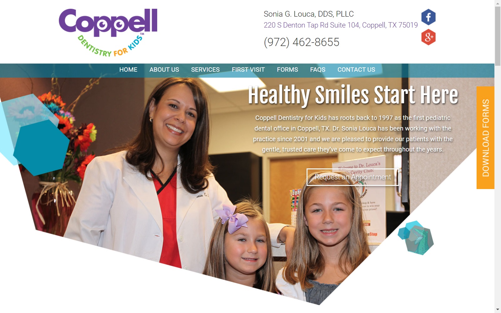 coppellkidsdentist.com screenshot