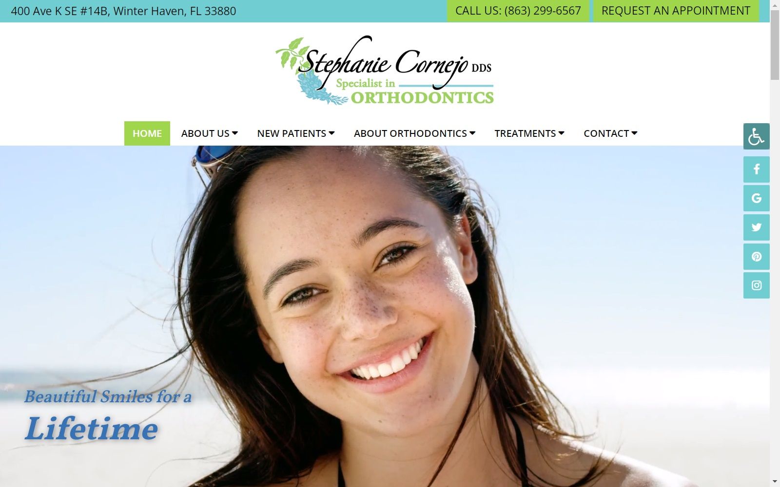 cornejoorthodontics.com screenshot