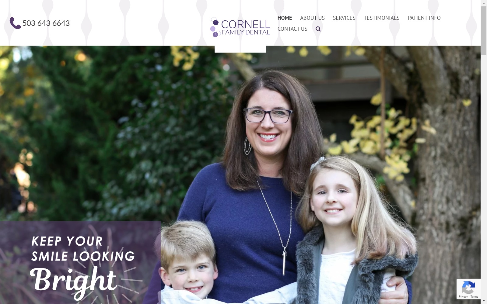 cornellfamilydental.com screenshot