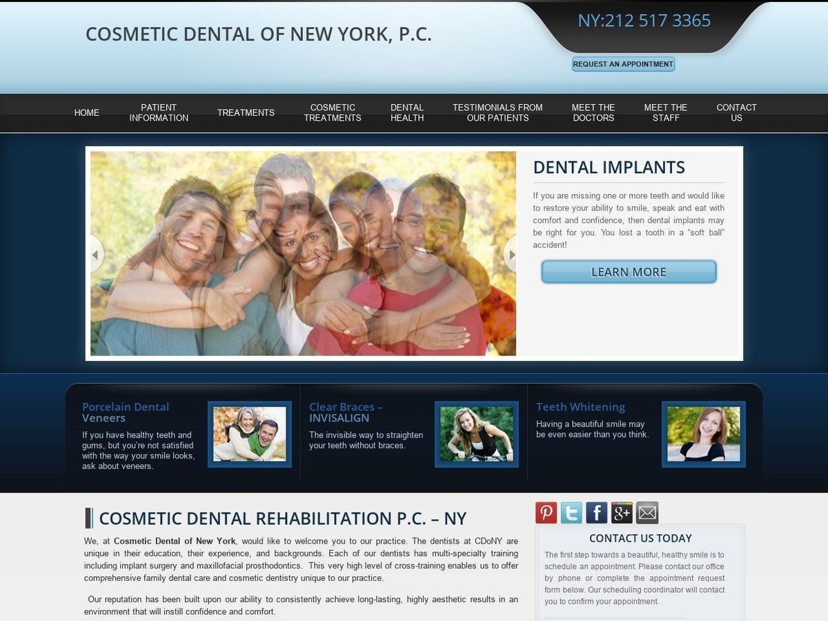 Doundoulakis James DMD MS Website Screenshot from cosmeticdentalny.com