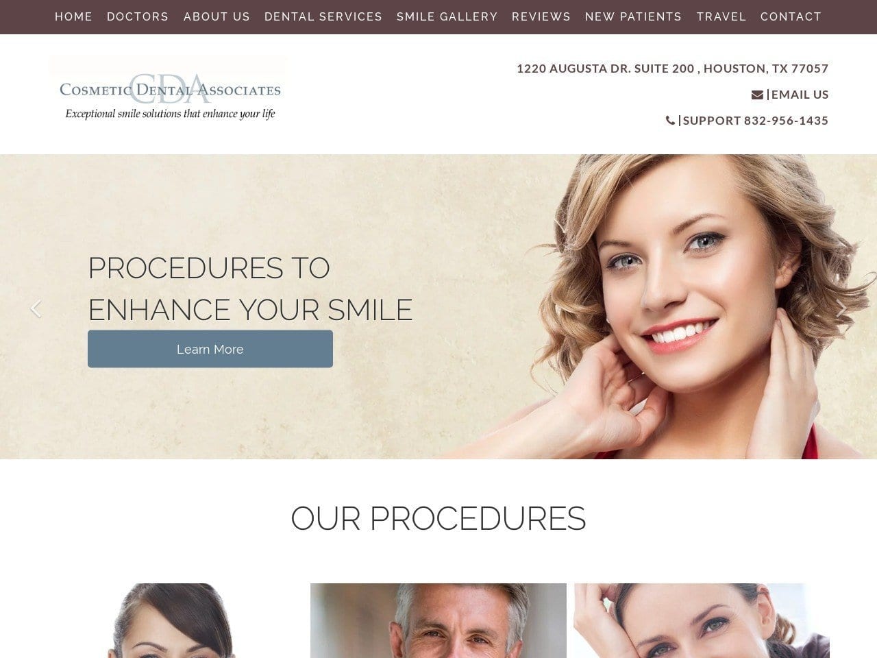 Cosmetic Dentistshouston Website Screenshot from cosmeticdentistshouston.com