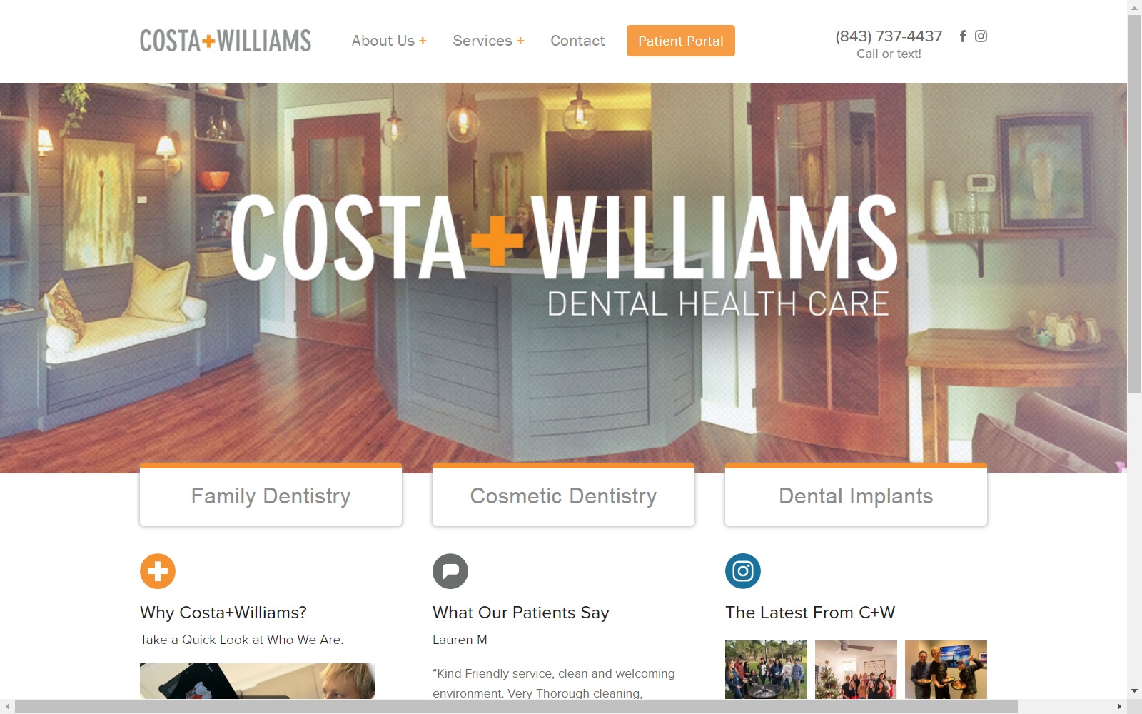 costawilliams.com screenshot