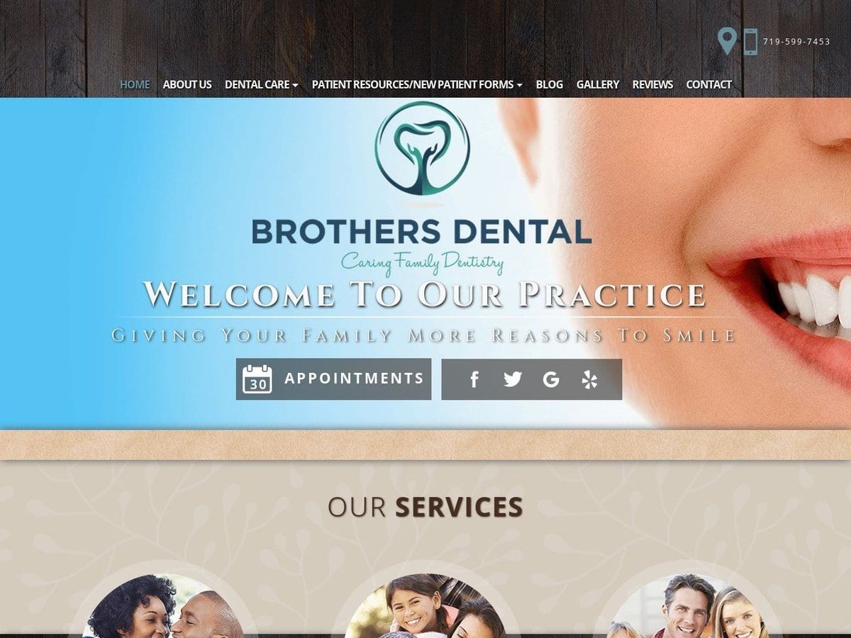 Crabtree Dental Center Website Screenshot from crabtreedentalcenter.com