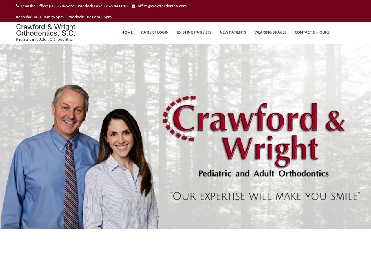 Crawford Pediatric/Adult Ortho Crawford John R DDS Website Screenshot from crawfordortho.com